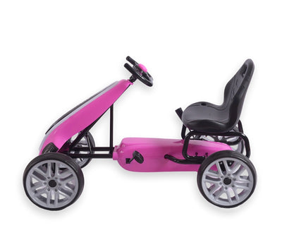 Vaaleanpunainen Karting polkuauto lapselle - Power - Vuodevaatteet.fi