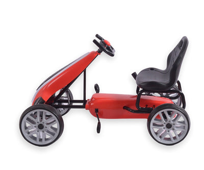Vaaleanpunainen Karting polkuauto lapselle - Power - Vuodevaatteet.fi