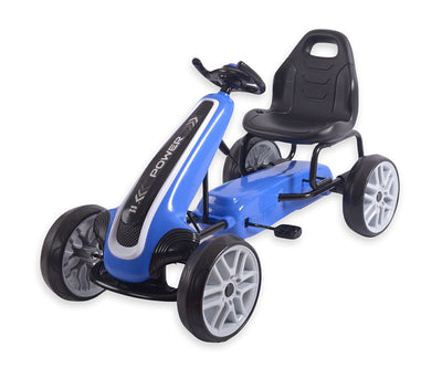 Vaaleanpunainen Karting polkuauto lapselle - Power - Vuodevaatteet.fi