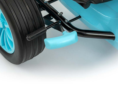 Vaaleansininen Karting lasten polkuauto - Rocket - Vuodevaatteet.fi