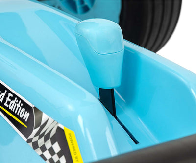 Vaaleansininen Karting lasten polkuauto - Rocket - Vuodevaatteet.fi