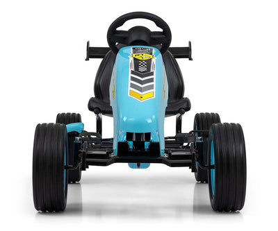 Vaaleansininen Karting lasten polkuauto - Rocket - Vuodevaatteet.fi