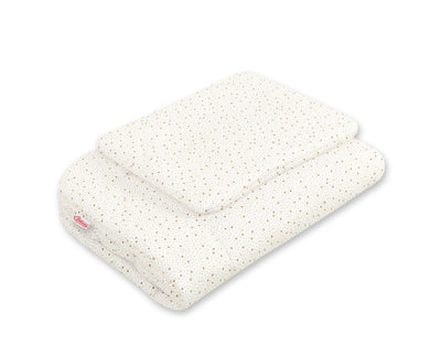 Vaauvan Peitto Ja Tyyny - Newborn - 75X100cm - Mini Gold Stars