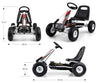 Valkoinen Karting polkuauto lapselle - Thor - Vuodevaatteet.fi