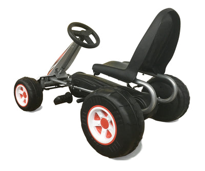 Valkoinen Karting polkuauto lapselle - Viper - Vuodevaatteet.fi