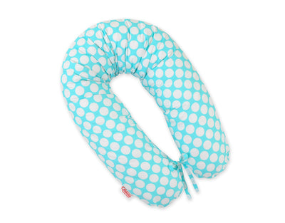 Vartalotyyny / Raskaustyyny - Turquoise With White Dots