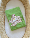 Fleece Viltti Vauvalle - Teddy Bear Barnaba Green