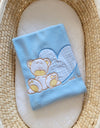 Fleece Viltti Vauvalle - Teddy Bear With Heart Blue