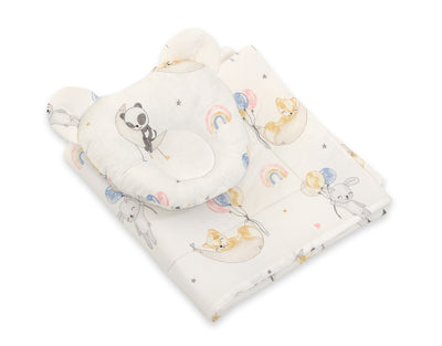 Vauvan Peitto Ja Tyyny - Puuvilla - Teddy Bear - Balloons