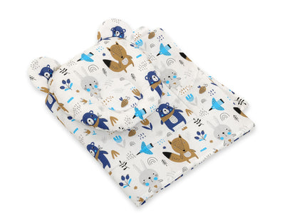Vauvan Peitto Ja Tyyny - Puuvilla - Teddy Bear - Navy Blue Bears