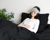 Verzwaard Slaapmasker - Minky Fleece Antrasiitti - Vuodevaatteet