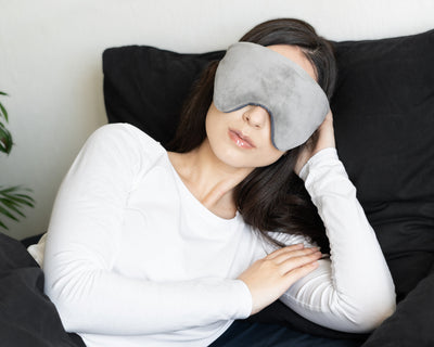 Verzwaard Slaapmasker - Minky Fleece Antrasiitti - Vuodevaatteet