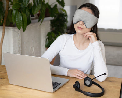 Verzwaard Slaapmasker - Minky Fleece Antrasiitti - Vuodevaatteet