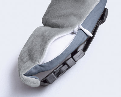 Verzwaard Slaapmasker - Minky Fleece Antrasiitti - Vuodevaatteet