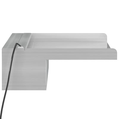 Vesiputous RGB LED-valoilla ruostumaton teräs 45 cm