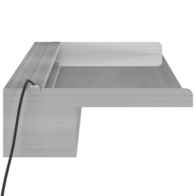 Vesiputous RGB LED-valoilla ruostumaton teräs 90 cm