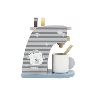 Viga 44018 PolarB -espressokone. Kuvassa on musta espressokone metallisilla yksityiskohdilla ja kahvalla.