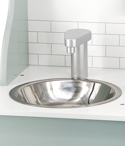 Viga 44048 PolarB -leikkikeittiö, jossa vihreät ekologiset tarvikkeet.