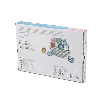Kuva Viga 44063 Polar Balance 2-in-1 -tasapainoilevista eläimistä, jossa on karhun ja pingviinin muodot, harmaa väri.