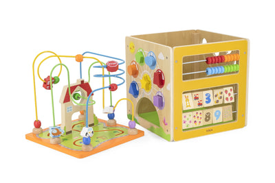 Vigatoysin 44591-koodattu 5-in-1-oppimislelu, jossa on tilallinen labyrintti.