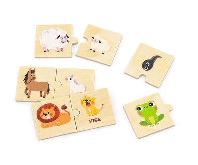 Puzzle-logiikkapeli, jossa äiti ja lapsi ratkaisevat yhdessä pulmia.
