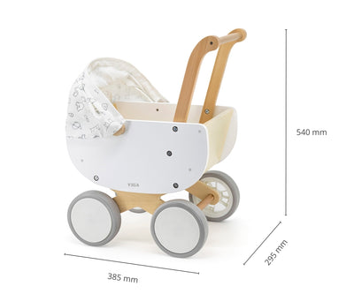Puiset lastenvaunut nukelle gondolilla