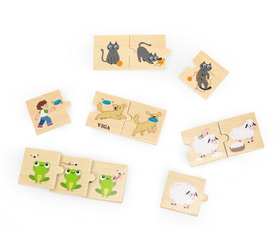 Puzzlet, joissa on luonnon ja eläinten loogisia sekvenssejä, Viga 44751.