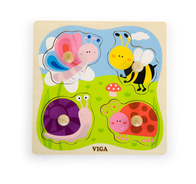 Puzzlesetti, jossa on 1000 palaa ja ötökkäaiheinen kuva.