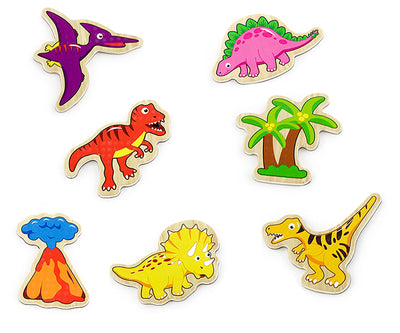 Viga 50289 -magneettiset dinosaurukset, 20 kpl. Tuotteessa erilaisia dinosauruksia, joissa magneetit liitettäväksi yhteen.