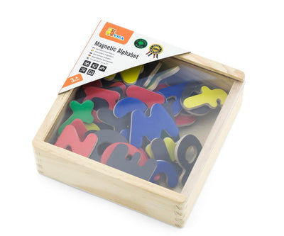 Vigatoysin magneettiset kirjaimet ja numerot lapsille. Pieniä ja värikkäitä magneetteja, joissa eri kirjaimia ja numeroita eri väreissä.