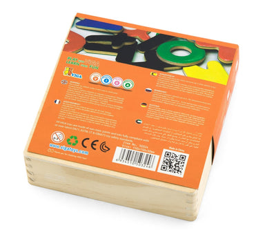 Viga 50324 magneettiset kirjaimet, eri väreissä.