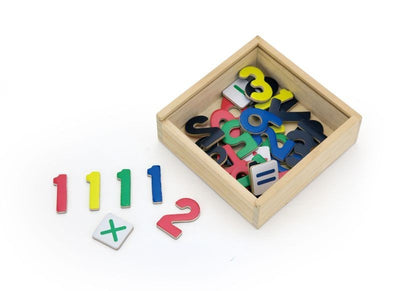 Viga 50325 -magneettiset numerot, 37 kpl. Numerot 0-9 eri väreissä.