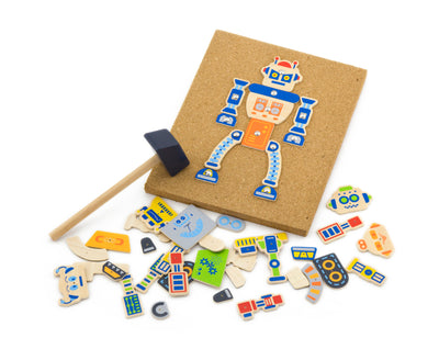 Viga 50335 Tack Zap -robotit, neljä erilaista robottia eri väreissä.