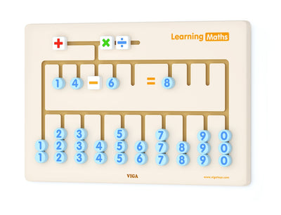 Viga 50675 -seinälelu, jossa opetetaan matematiikkaa.