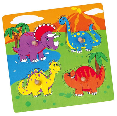 Puu dinosauruspalapeli, jossa erilaisia dinosaurusaiheisia paloja.
