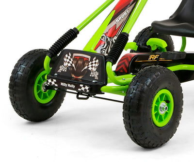 Vihreä Karting lasten polkuauto - Thor - Vuodevaatteet.fi