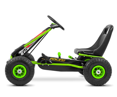 Vihreä Karting lasten polkuauto - Thor - Vuodevaatteet.fi