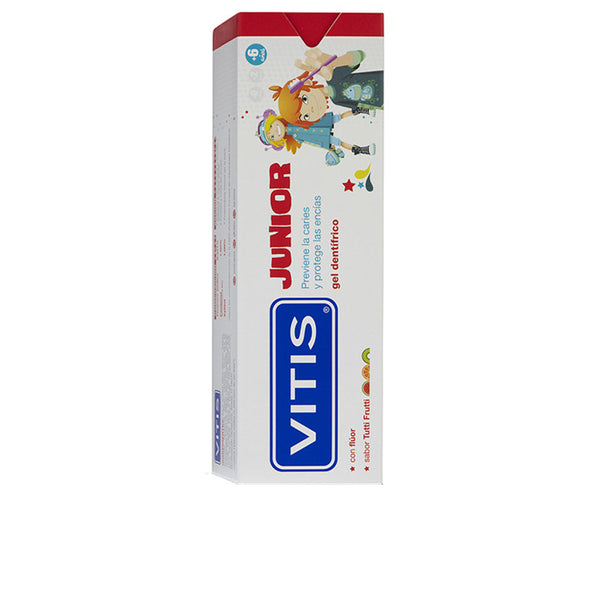 Vitis Junior hammastahna geeli fluorida #tutti frutti 75 ml | Vuodevaatteet.fi