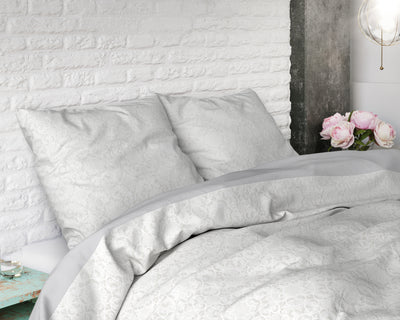 Valkoinen puuvilla pussilakanasetti Walli