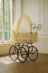 My Sweet Baby Luxury - Elisa retro pajukehto kuomulla - luonnollinen + kermanvärinen vuodevaatesetti