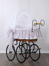 My Sweet Baby Luxury - Jasmine Retro korikehto hupulla luonnonvärinen + vaaleanpunaiset vuodevaatteet
