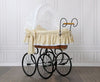 My Sweet Baby Luxury - Moses Basket Retro Christine -korikehto hupulla, luonnonväri + beige vuodevaatteet
