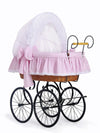 My Sweet Baby Luxury - Moses-kori Retro Christine luonnonvärinen + vaaleanpunaiset vuodevaatteet