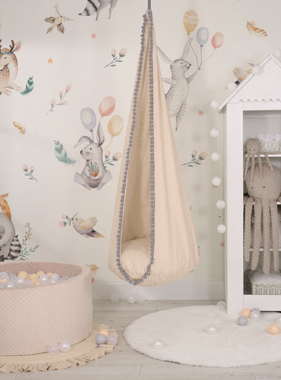 Riippuva keinu vauvalle - beige