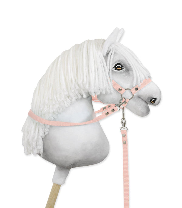 Super Hobby Horse - Hobby Horse -ohjat riimuun puuterinroosa