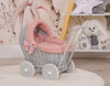 Nukkevaunu - Grey With Old Pink