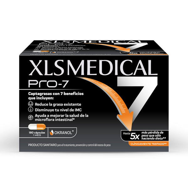 Xls Medical Pro-7 Fat Binders 180 Capsules | Vuodevaatteet.fi