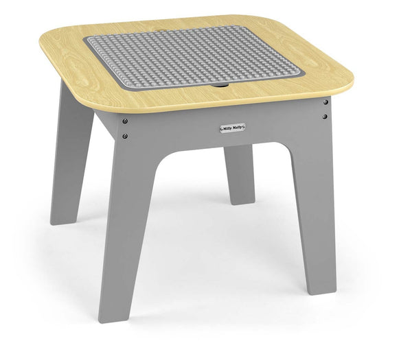 Tummaharmaa Lasten Pöytä ja Kaksi Tuolia Setti