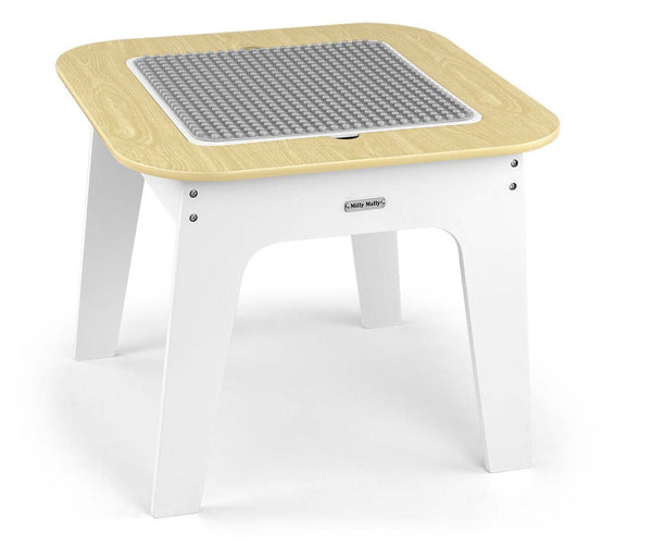 Lasten Valkoinen Pöytä ja Tuolipari Setti - MDF