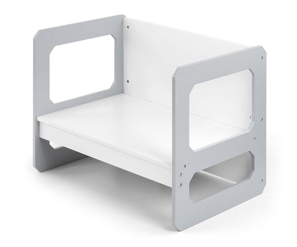 Monitoiminen harmaa 3-osainen lastenhuoneen huonekalusarja